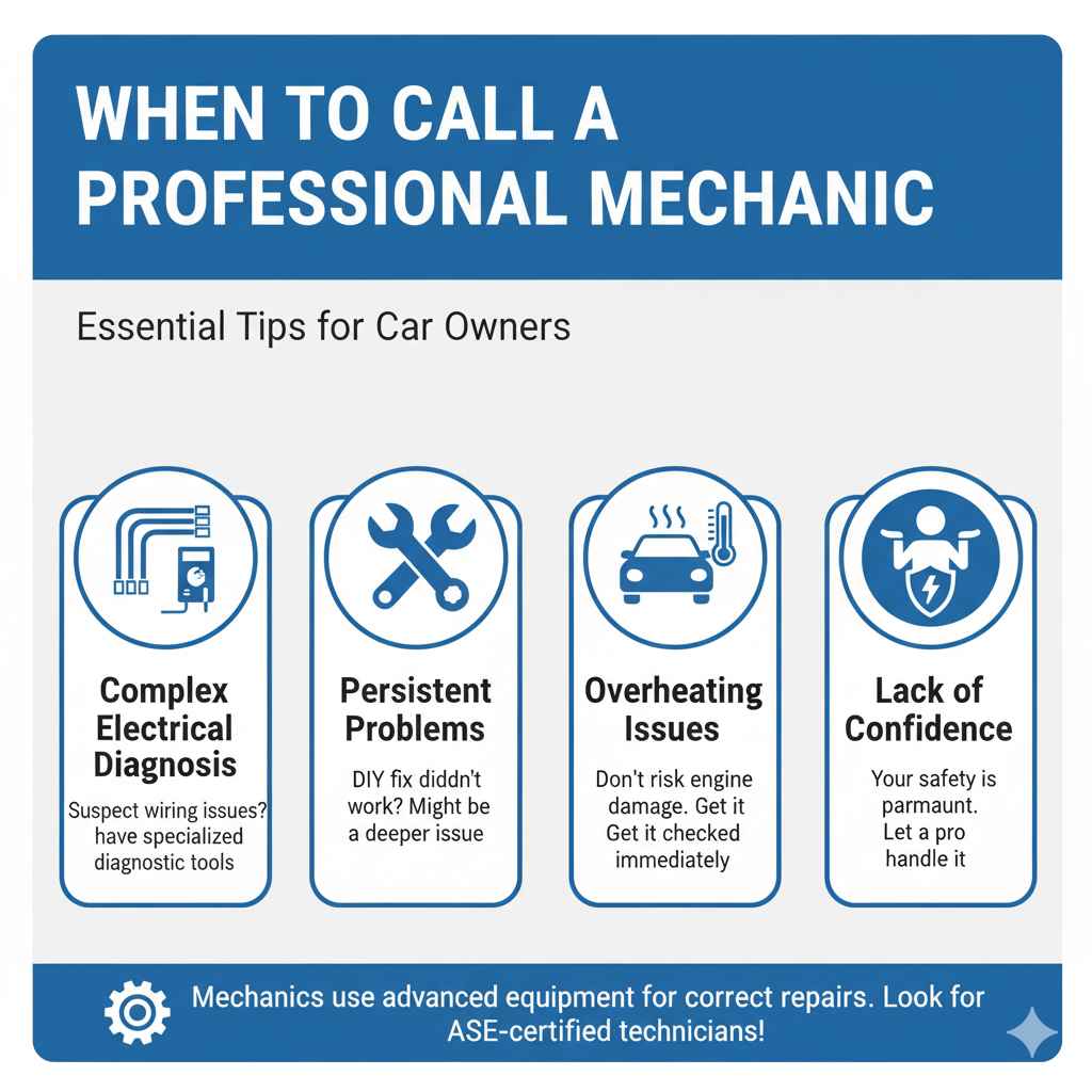 When to Call a Professional Mechanic