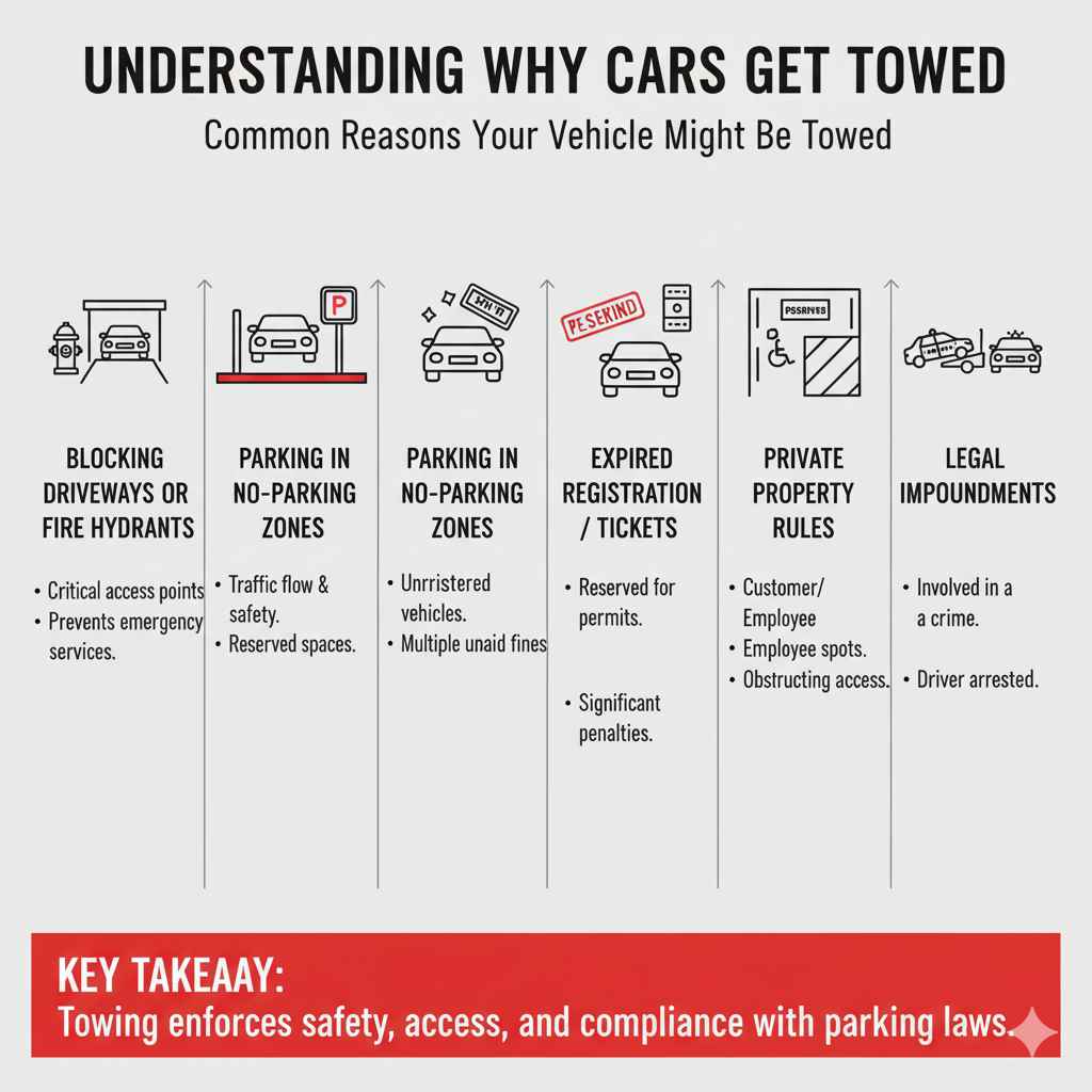 Understanding Why Cars Get Towed