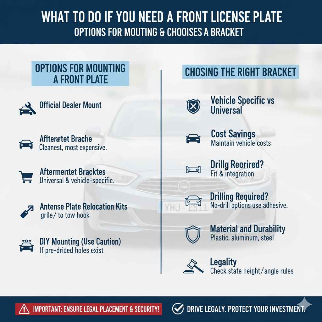 What to Do If You Need a Front License Plate