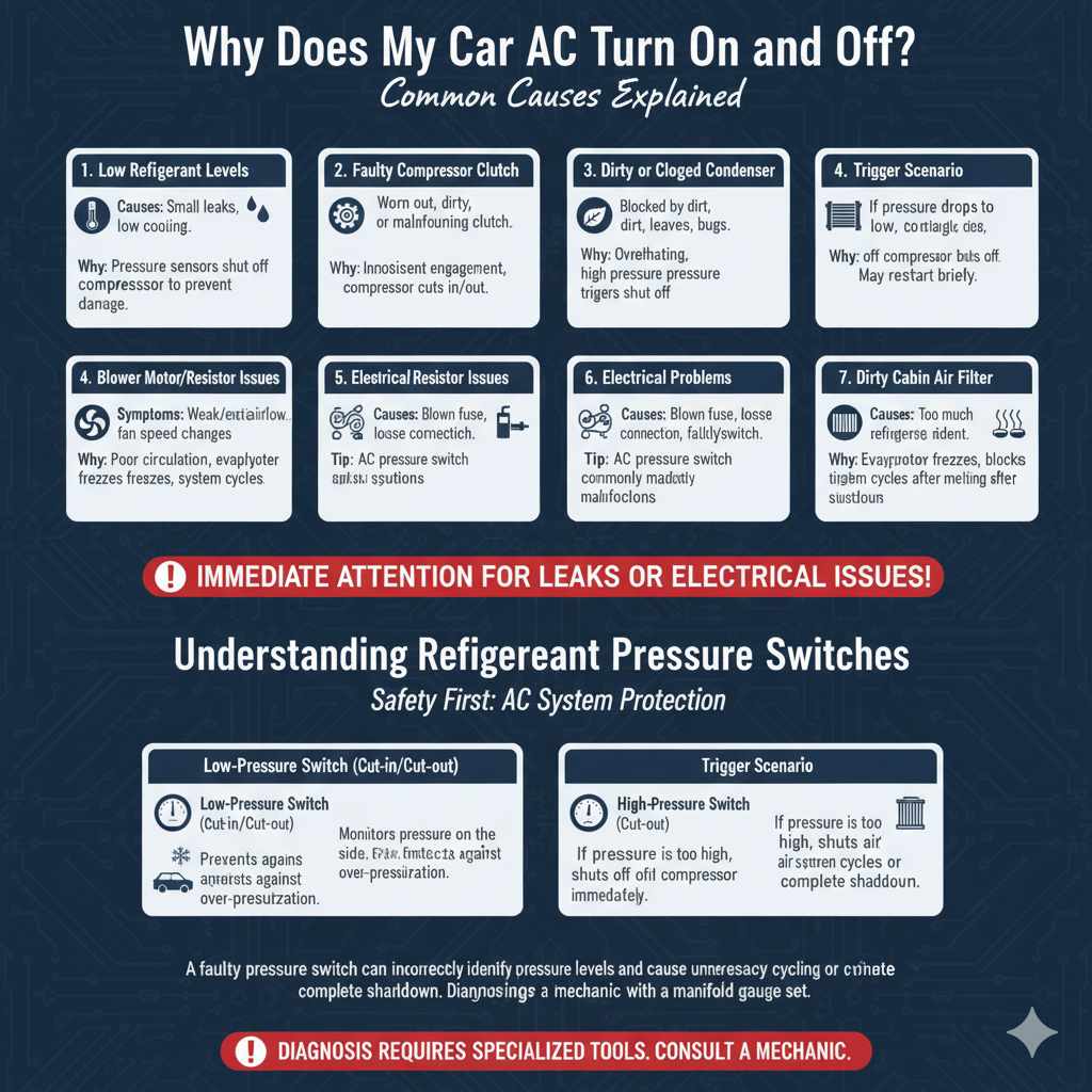 Why Does My Car AC Turn On and Off