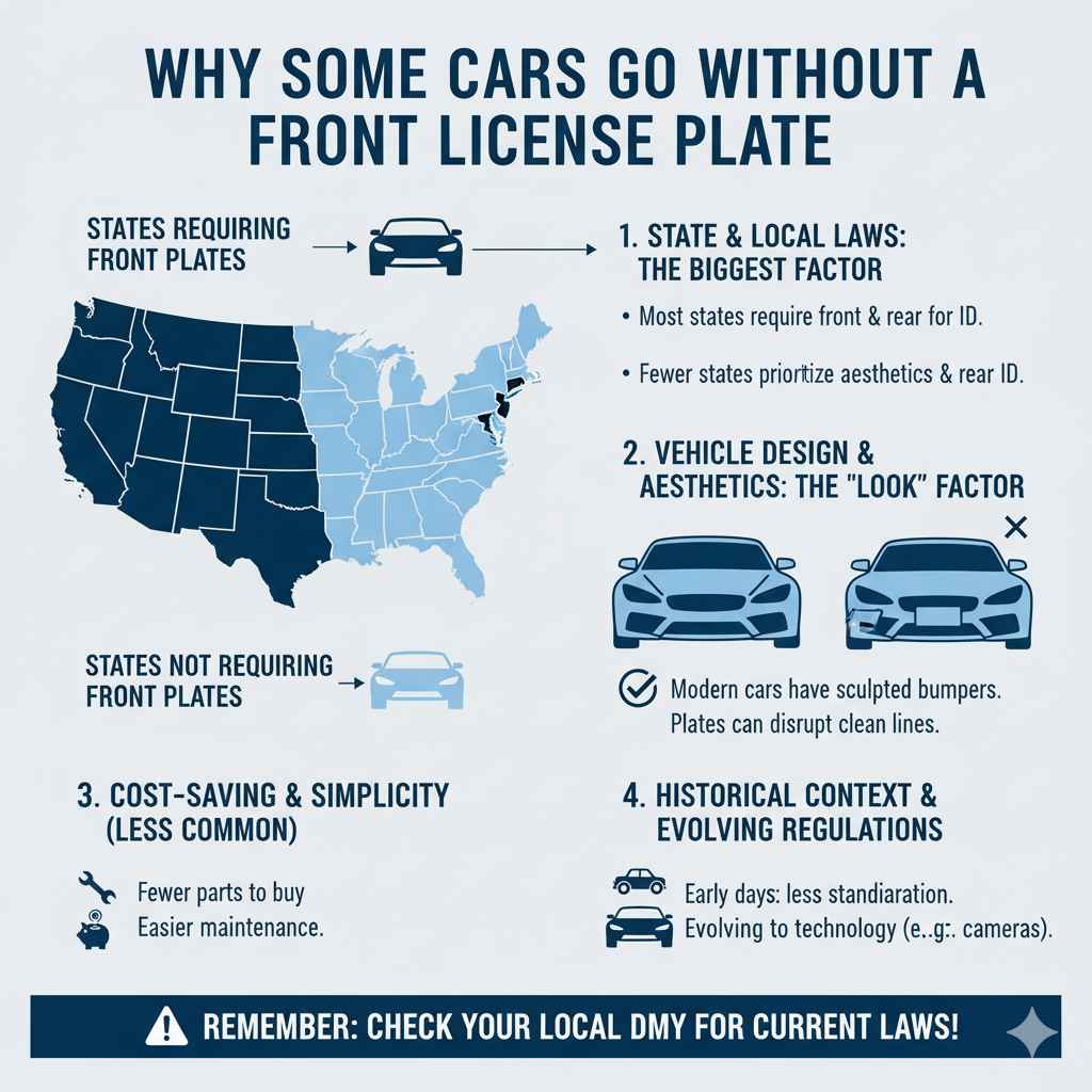 Why Some Cars Go Without a Front License Plate: A Deep Dive