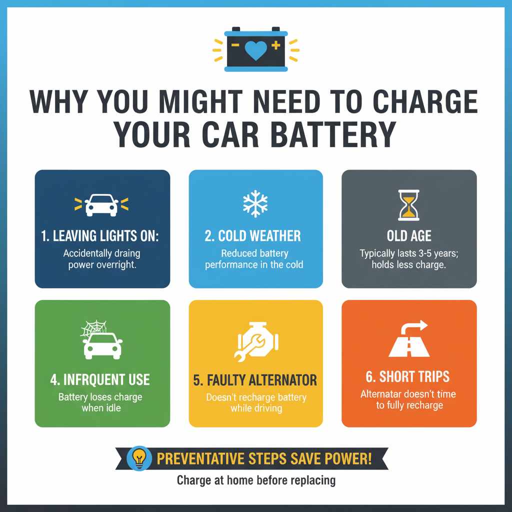Why You Might Need to Charge Your Car Battery
