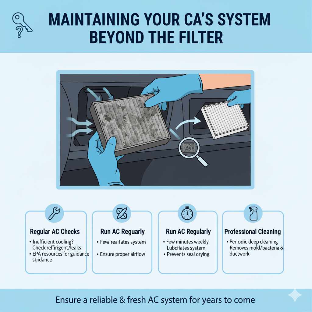 Maintaining Your Car's AC System Beyond the Filter