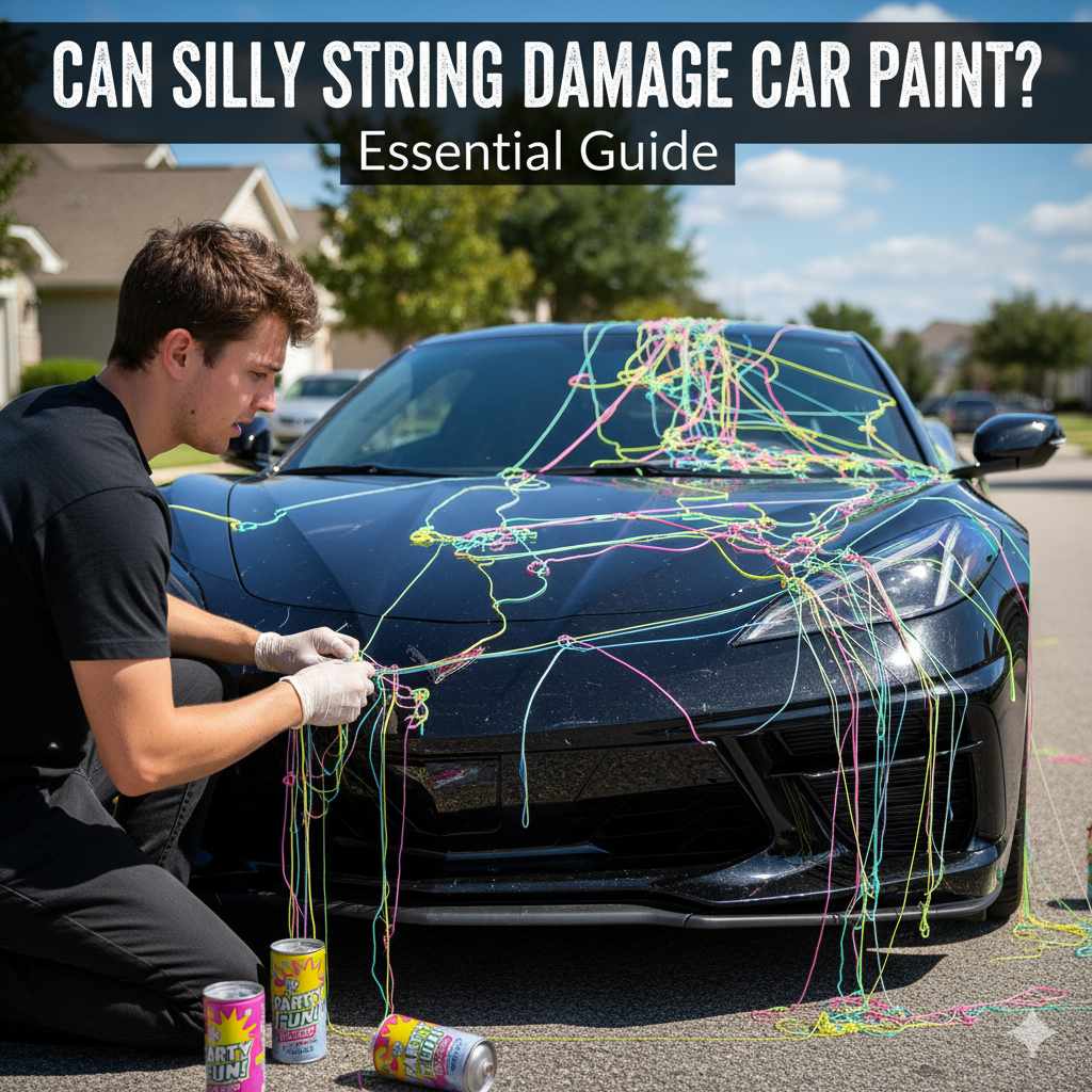 Can Silly String Damage Car Paint