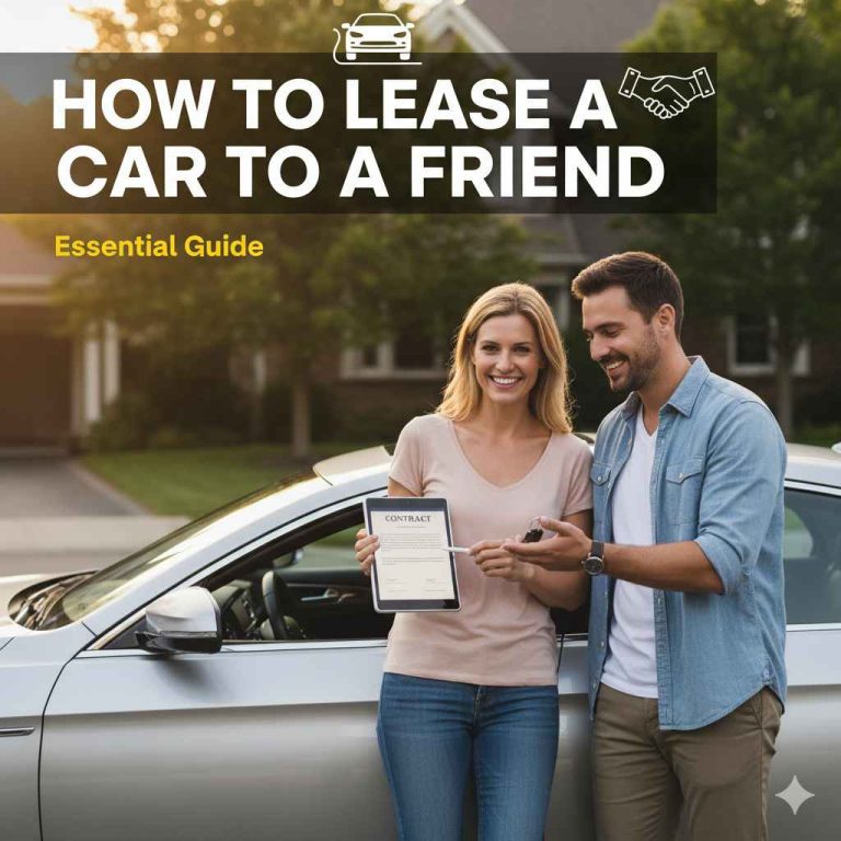 How To Lease A Car To A Friend