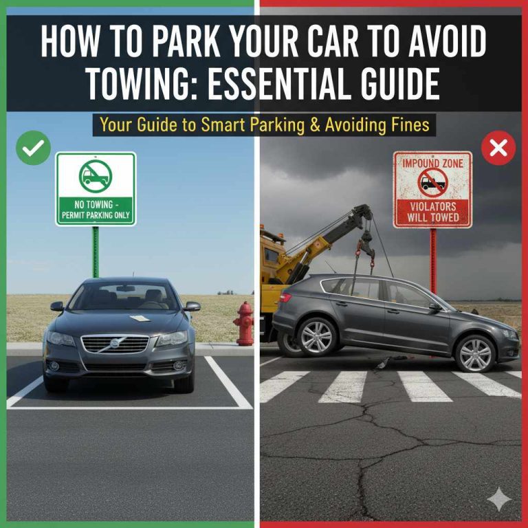 How To Park Your Car To Avoid Towing