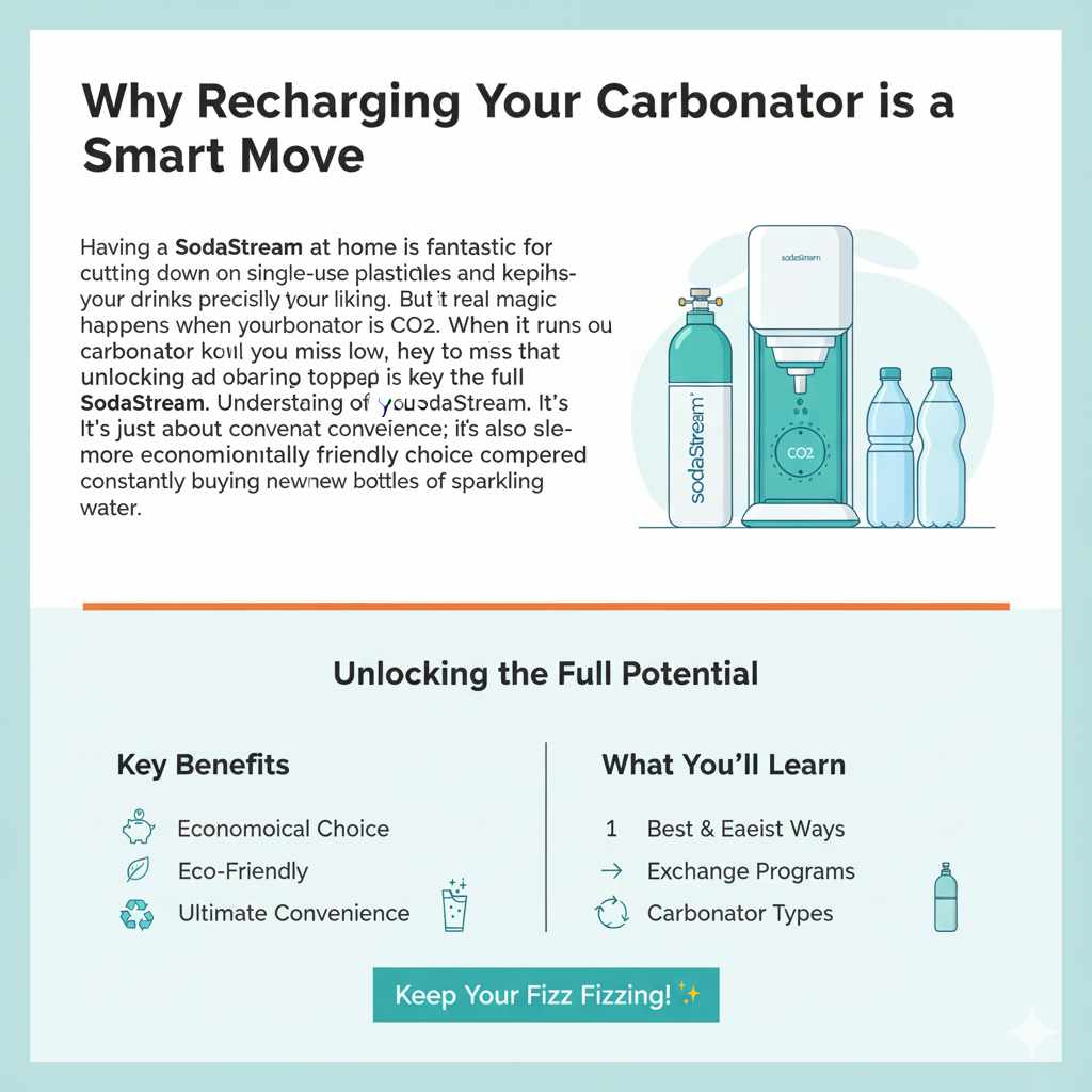 Why Recharging Your SodaStream Carbonator is a Smart Move