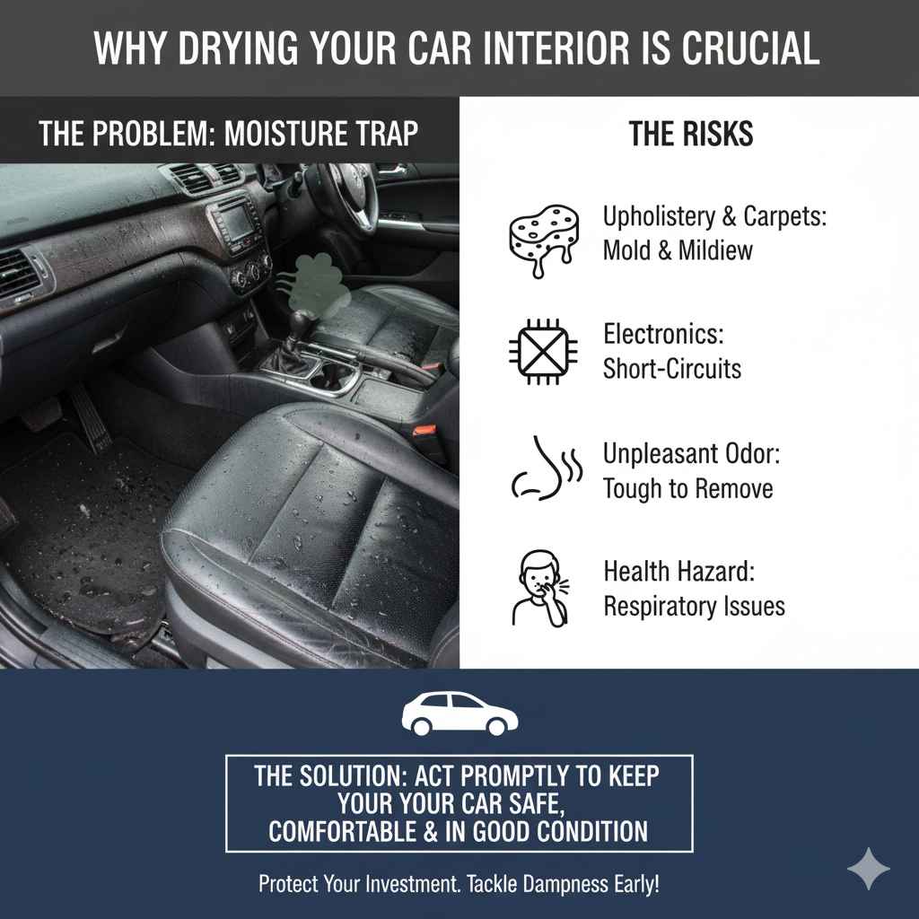 Why Drying Your Car Interior is Crucial