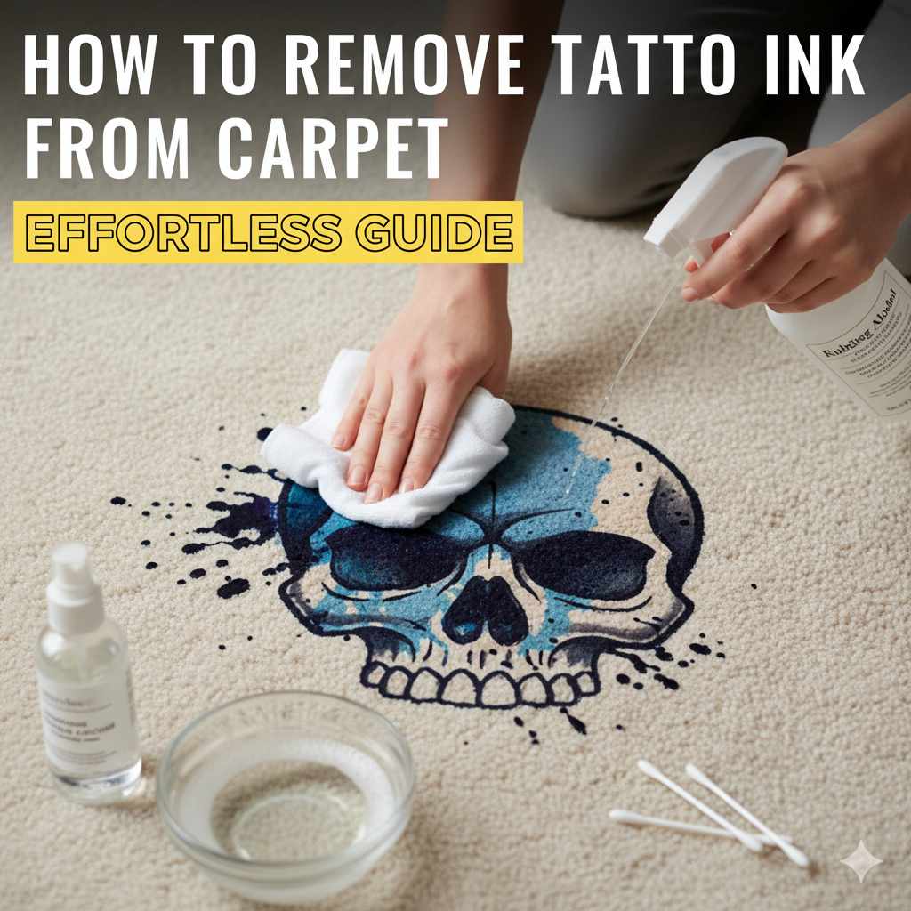 How to Remove Tattoo Ink From Carpet