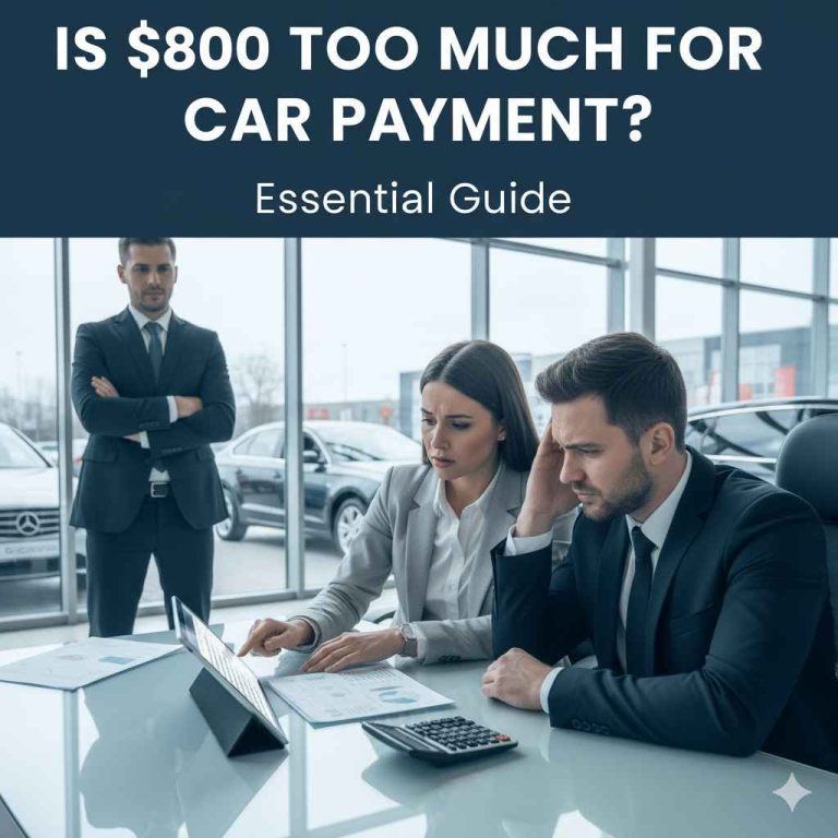Is 800 Too Much For Car Payment