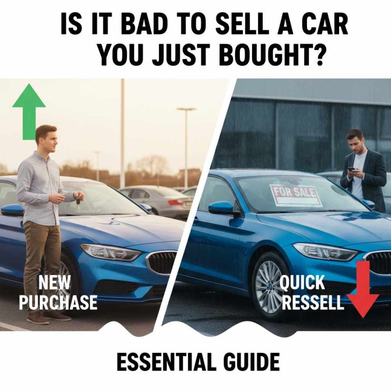 Is It Bad to Sell a Car You Just Bought