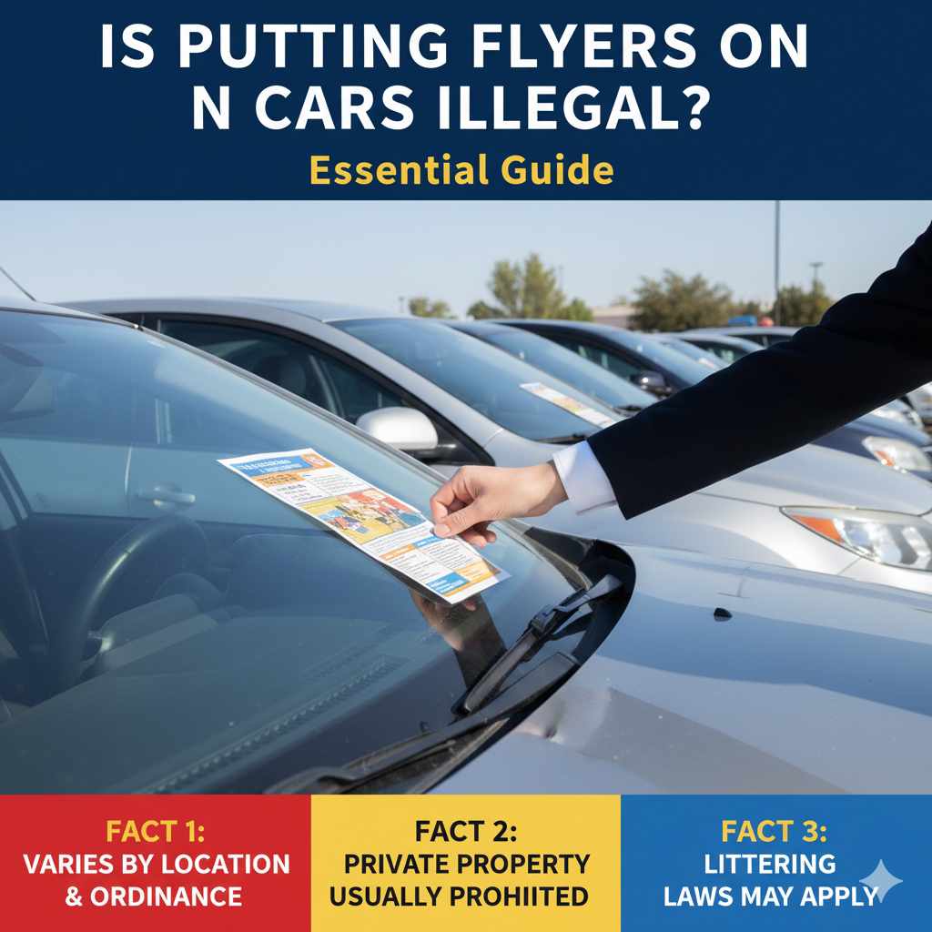 Is Putting Flyers on Cars Illegal