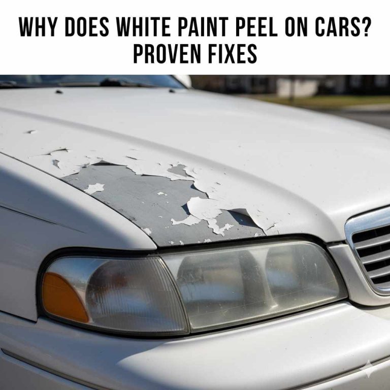 Why Does White Paint Peel On Cars