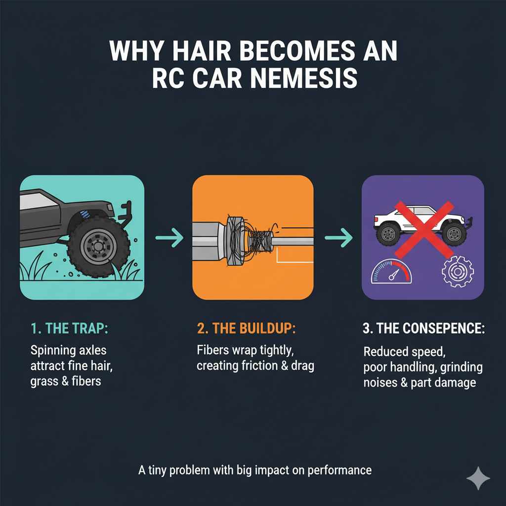Why Hair Becomes an RC Car Nemesis