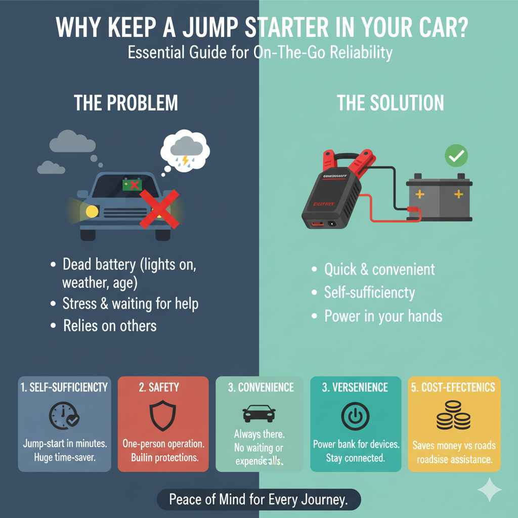 Why Keep a Jump Starter in Your Car?