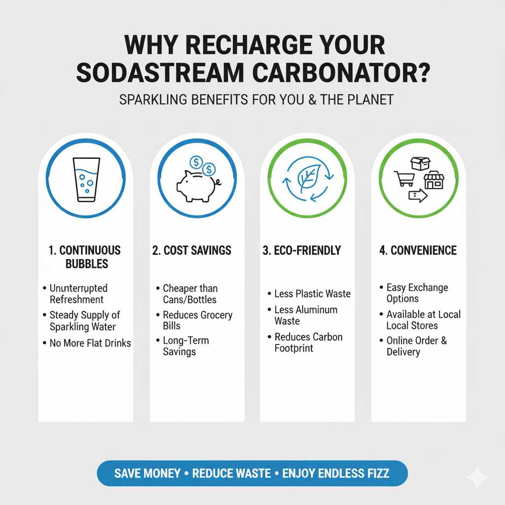 Why Recharge Your SodaStream Carbonator