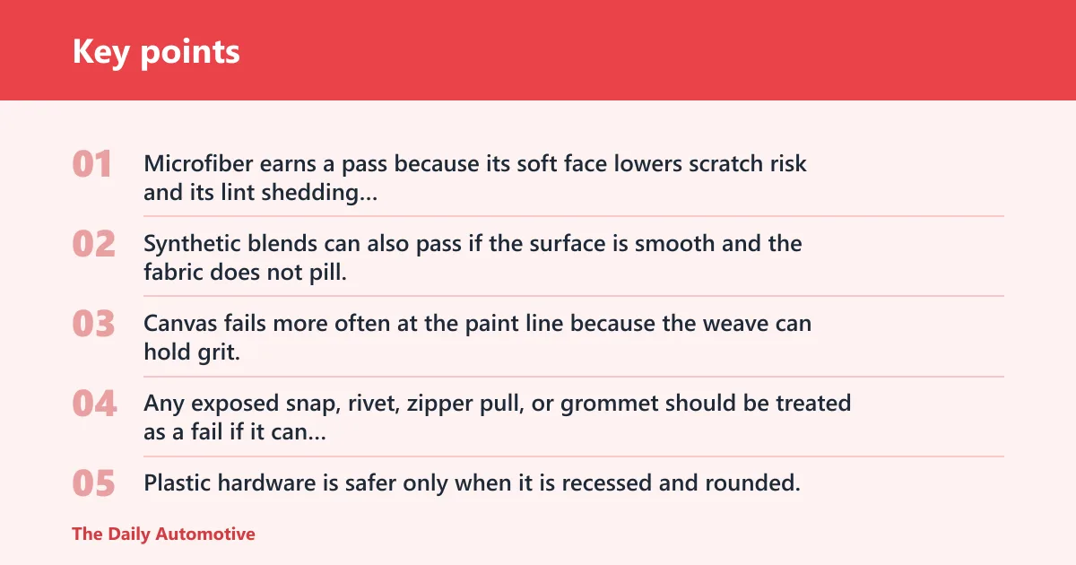 Key points: Paint-safe apron checklist